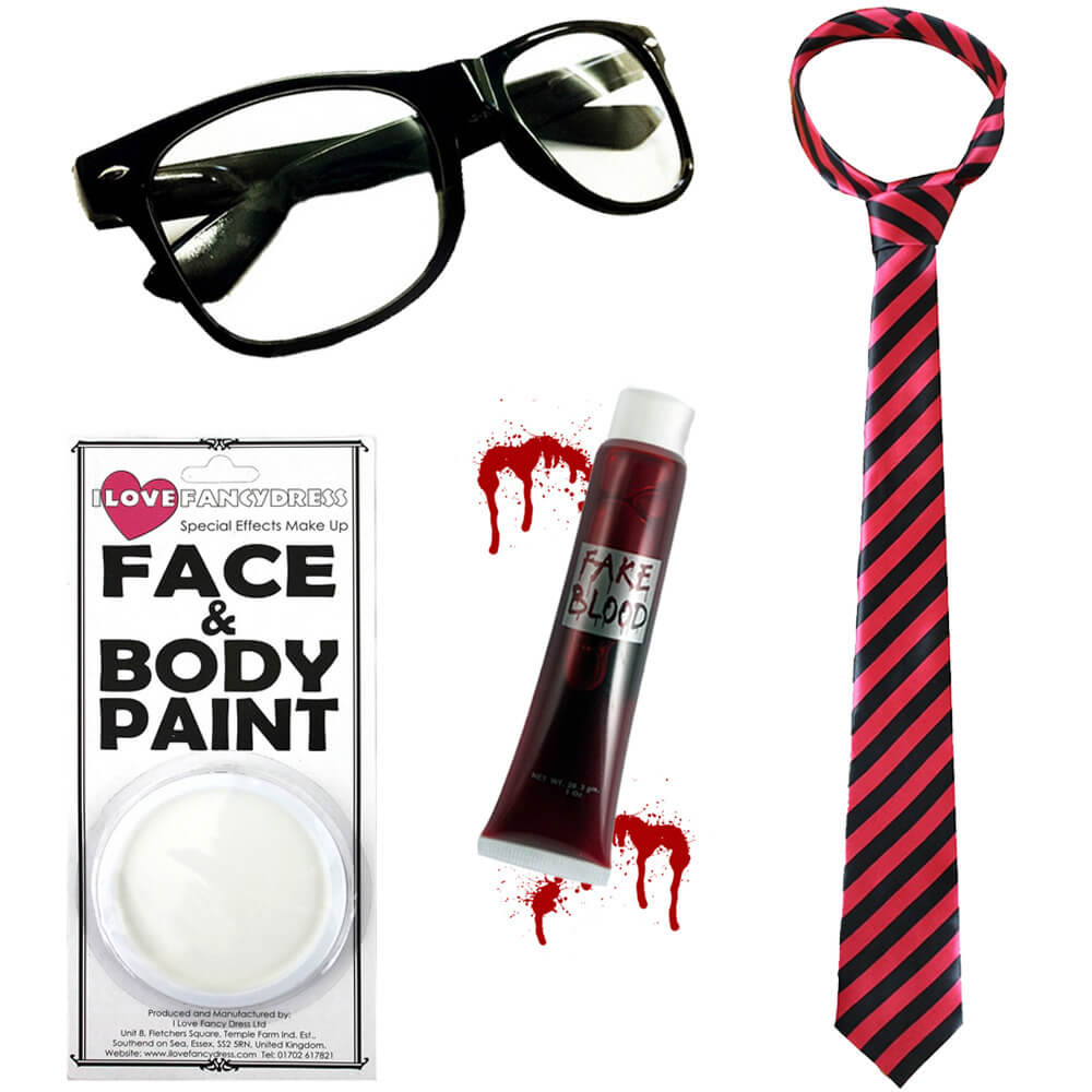 ZOMBIE SCHOOLBOY BLACK PINK TIE
