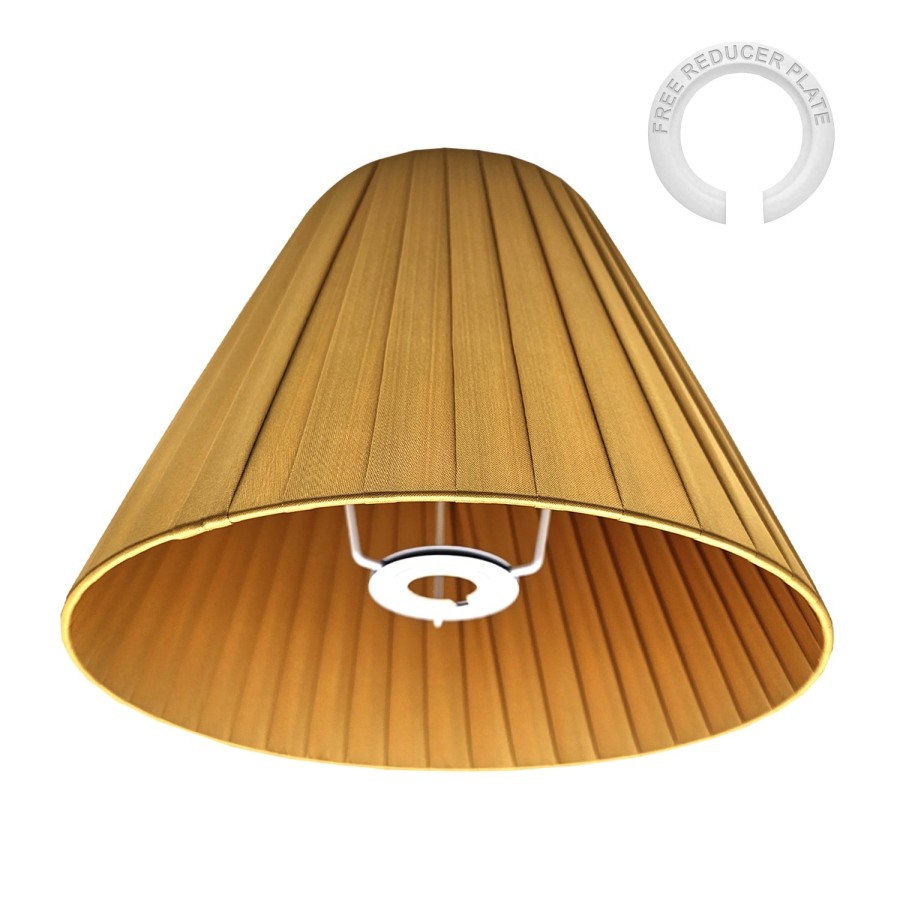 Modern Contemporary Fabric Coolie Table Lighting Lampshade 5096 Apricot