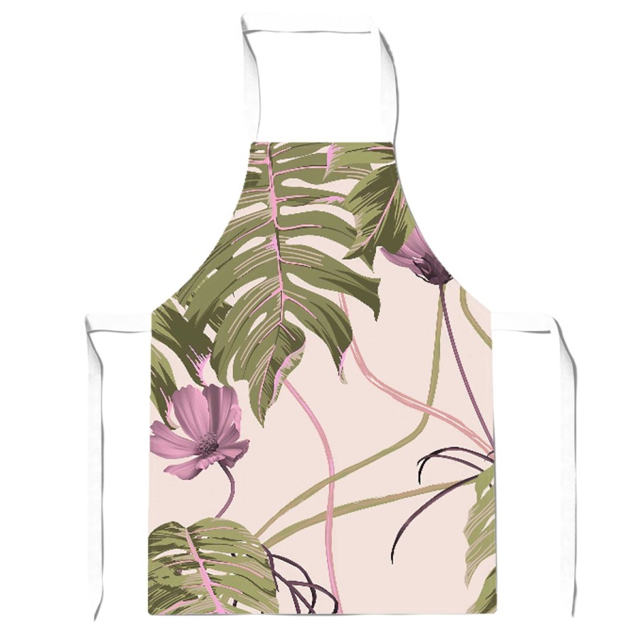Warren Reed Pink Cosmos Flowers Apron - Children