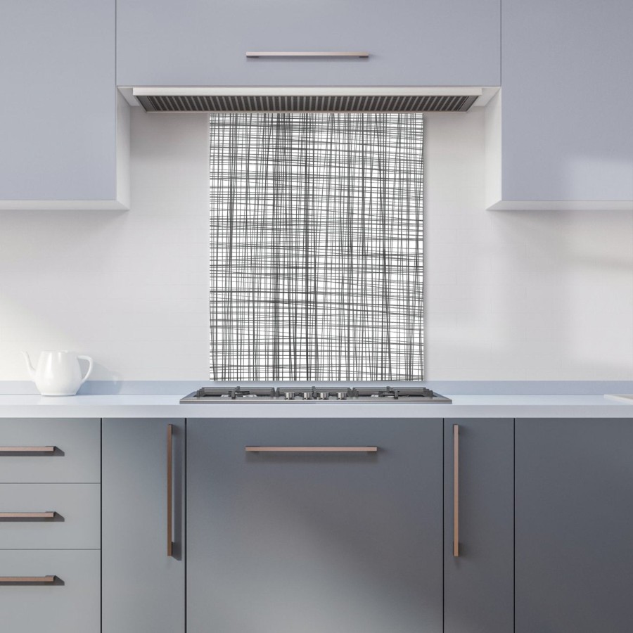 Click to view product details and reviews for Monochrome Pencil Scribble Kitchen Splashback W600mm X H750mm.