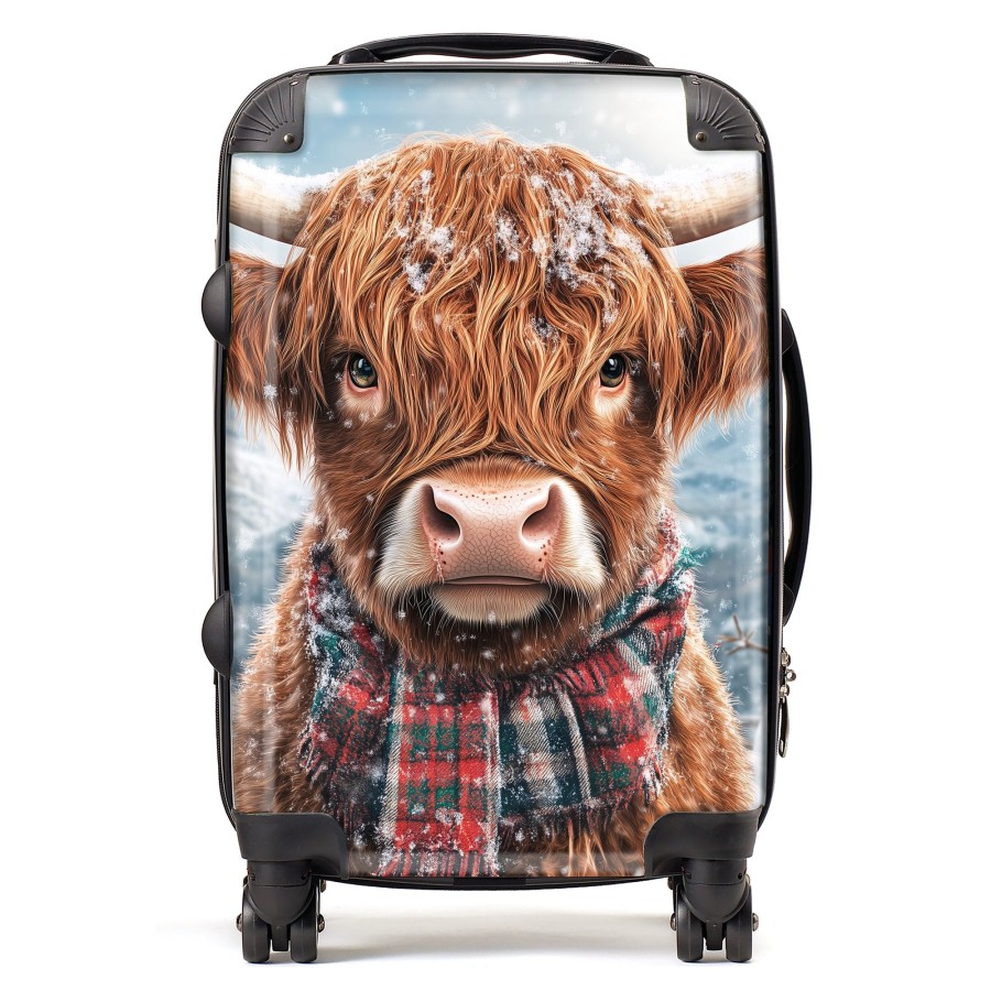 Click to view product details and reviews for Snowy Highland Cow Suitcase Cabin.