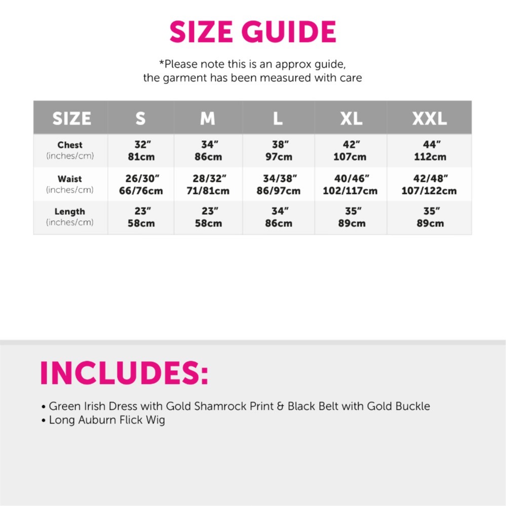 Men's Green Irish Stag Do Dress + Wig