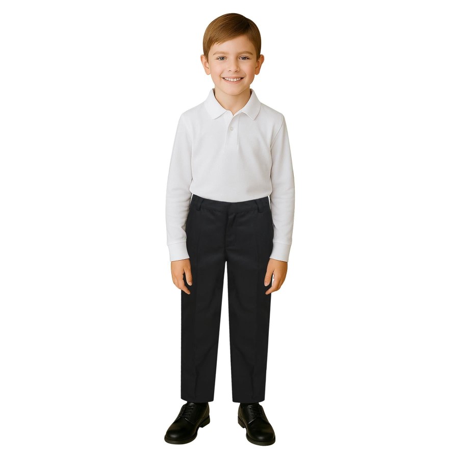 Click to view product details and reviews for Kids Boys Teens School Uniform Pant Teflon Coated Adjustable Reinforced Pants 7 8 Years Black.