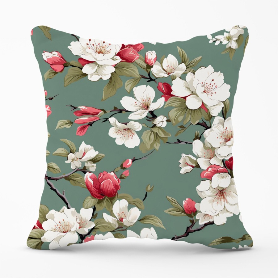 Pink And White Blossom Cushions
