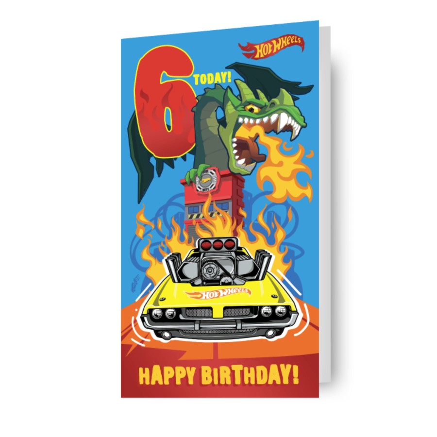 Click to view product details and reviews for Hot Wheels Age 6 Birthday Card.