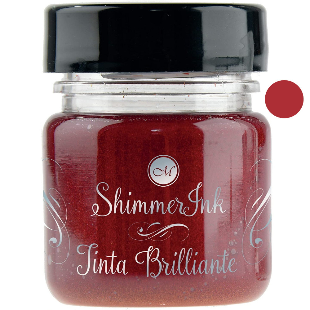 Calligraphy Shimmer Ink Versatile Modern Metallic Writing Inks Stationary Gift - Ruby Sunset