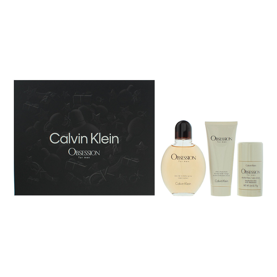 Calvin Klein Obsession For Men 3 Piece Eau de To... | Cazaar
