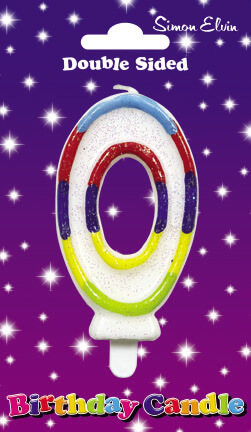 Click to view product details and reviews for Candle Birthday Number 0 Glittered.