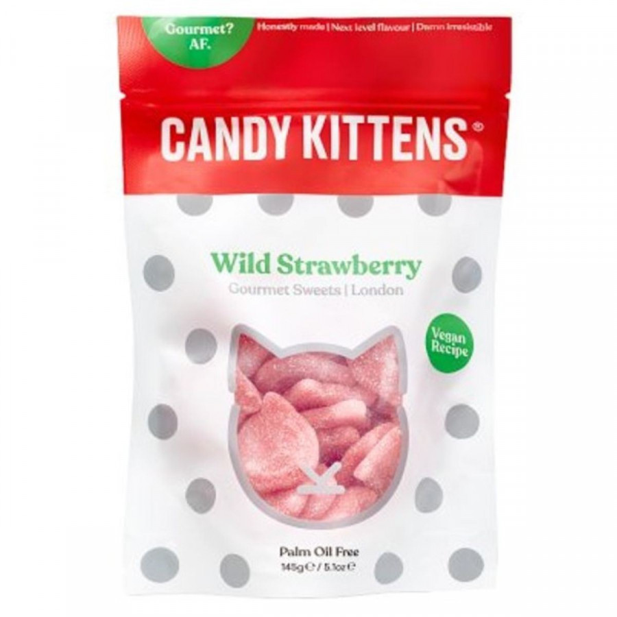Click to view product details and reviews for Candy Kittens Wild Strawberry Gourmet Sweets 145g X 7 703736.