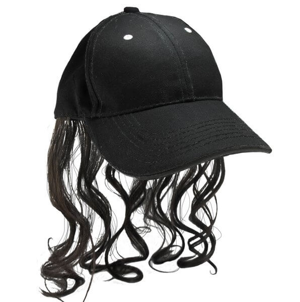 Cap Billy-Ray with Hair Black