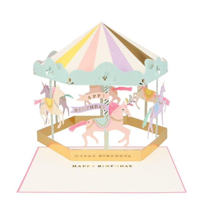 Click to view product details and reviews for Carousel Stand Up Card.