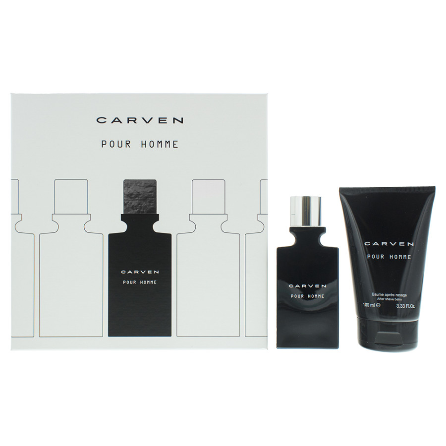 Carven Pour Homme Eau de Toilette 50ml & After-Shave Balm 100ml Gift Set For Men