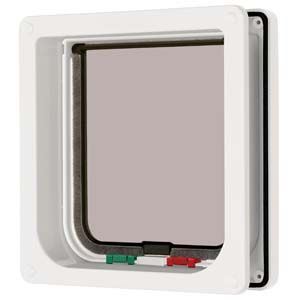 Cat Mate 4 Way Locking Cat Flap and Door Liner White - 38597