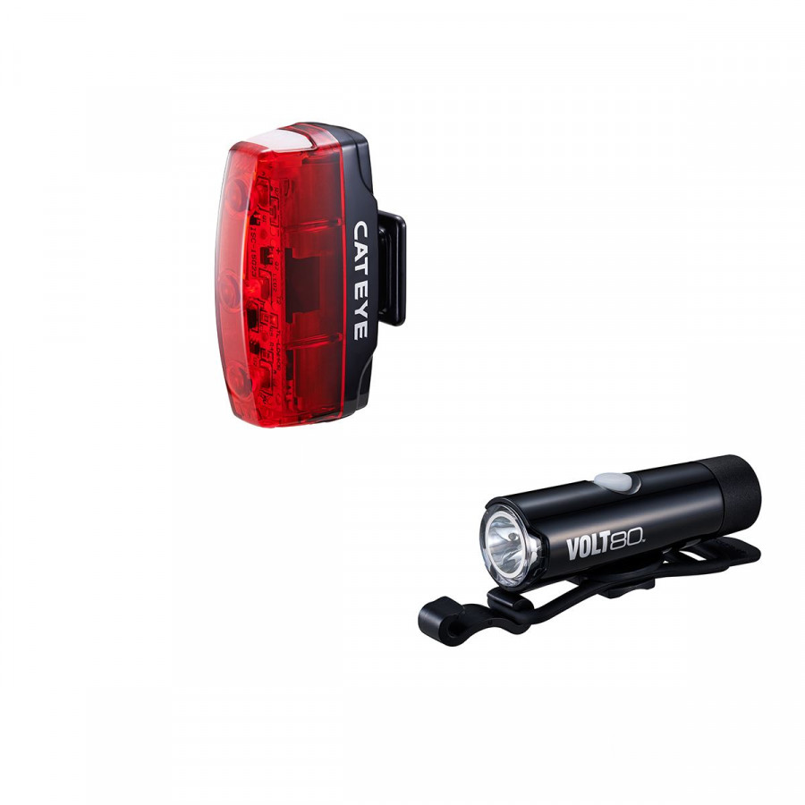 Click to view product details and reviews for Cateye Volt 80 Front Light Rapid Micro Rear Light Usb Rechargeable Light Set Ca490160mset.