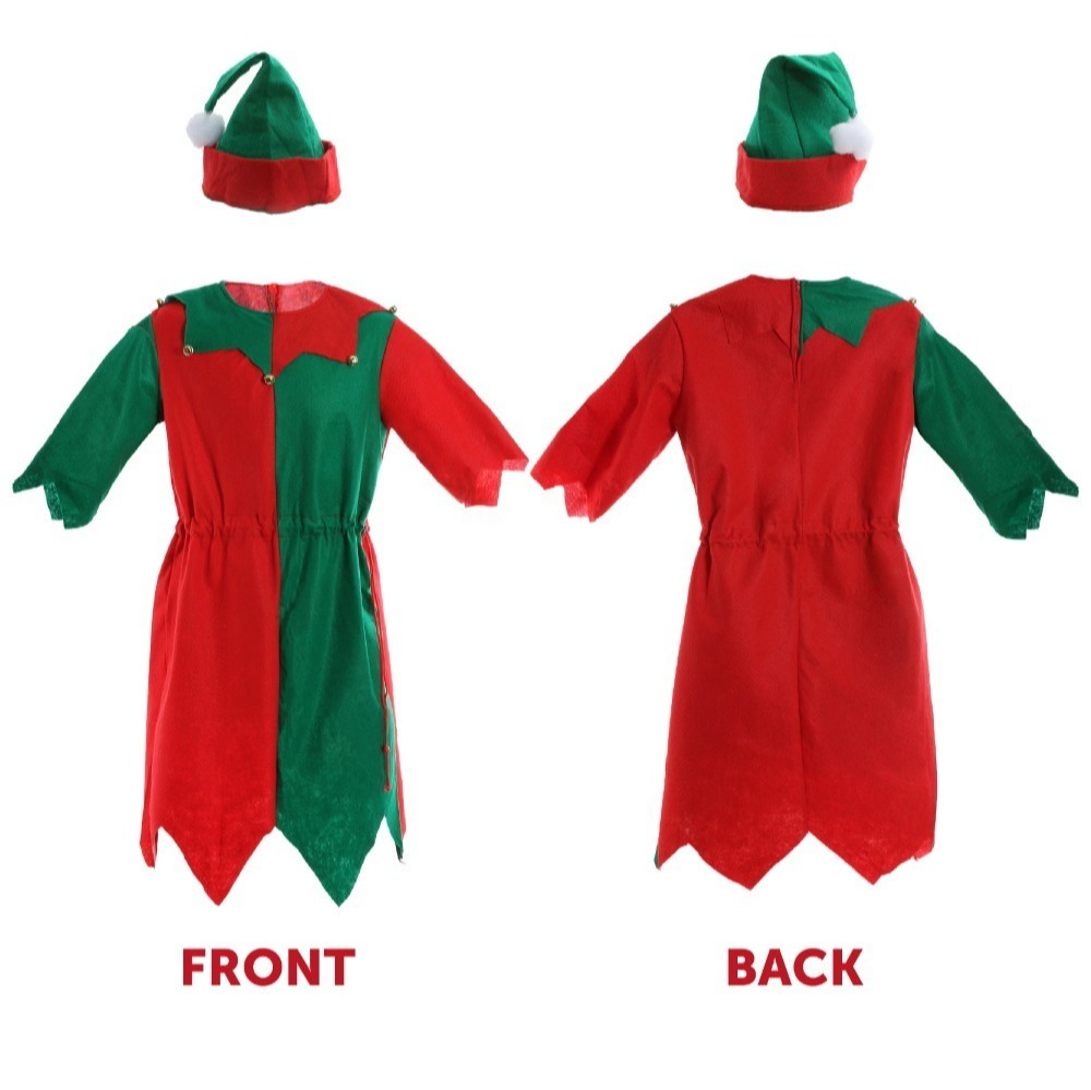 Friendly Elf & Jovie Elf Couples Costume | 7 Pcs