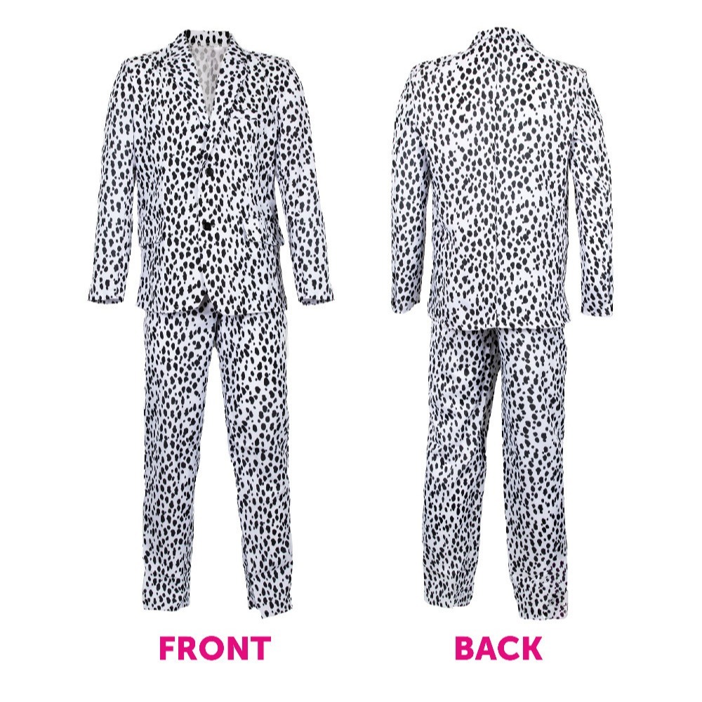 Adults Dalmatian Print Suit