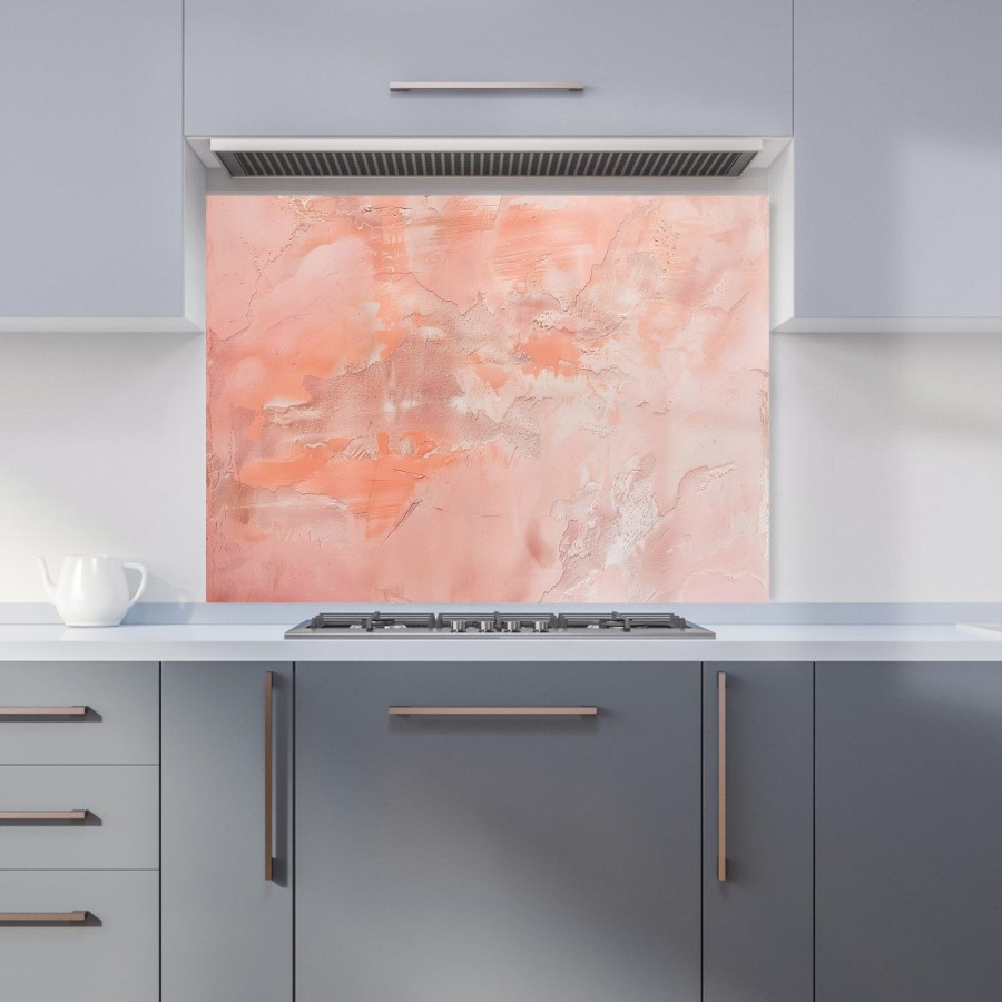 Click to view product details and reviews for Pink Grunge Effect Kitchen Splashback W595mm X H745mm.