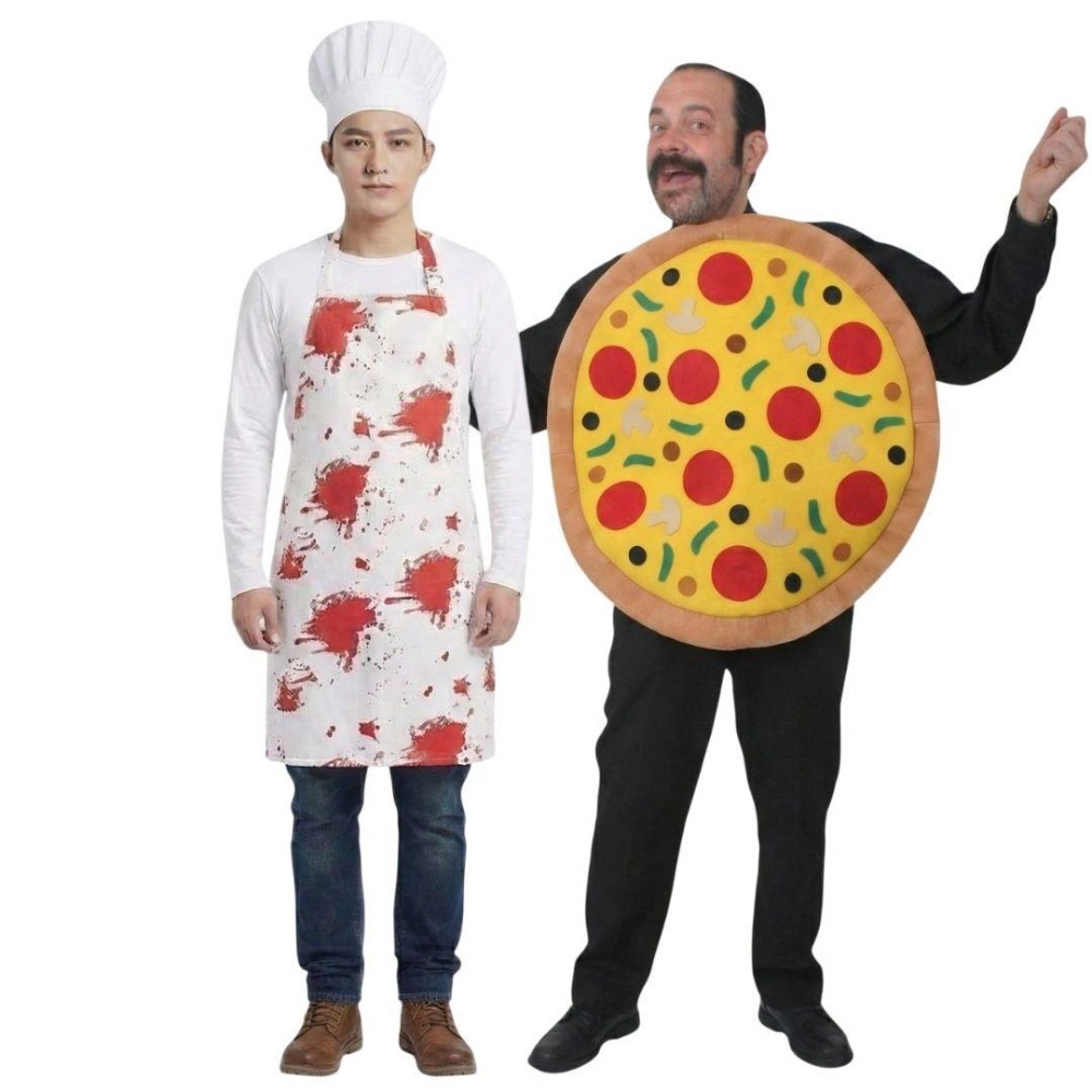Click to view product details and reviews for Adults Pizza Chef Duo Costume.