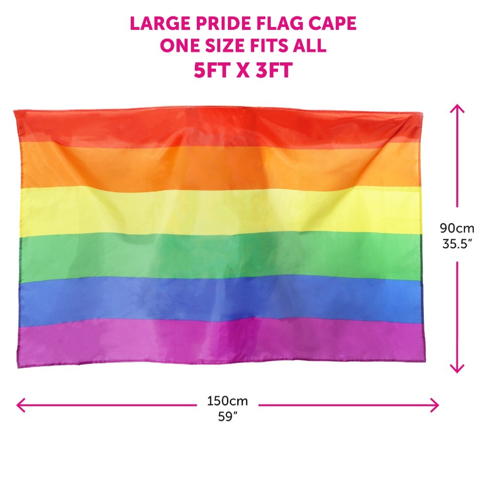 Rainbow Pride Wearable Flag Cape