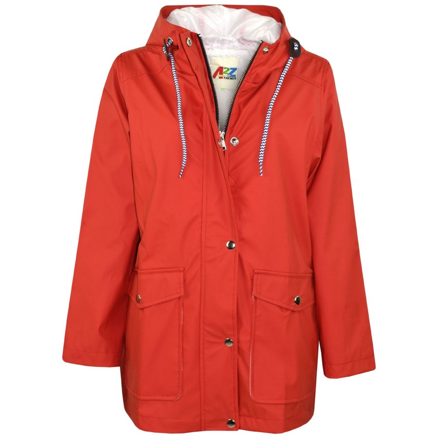 Click to view product details and reviews for Pu Raincoat Jacket Windbreaker Waterproof Parka Hooded Girls Boys Age 5 13 Years 7 8 Years Red.