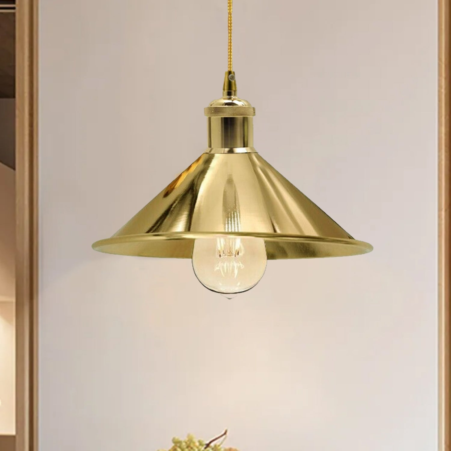 Rustic Style Metal Pendant Light Hanging Lamp Ceiling Industrial Brushed1517
