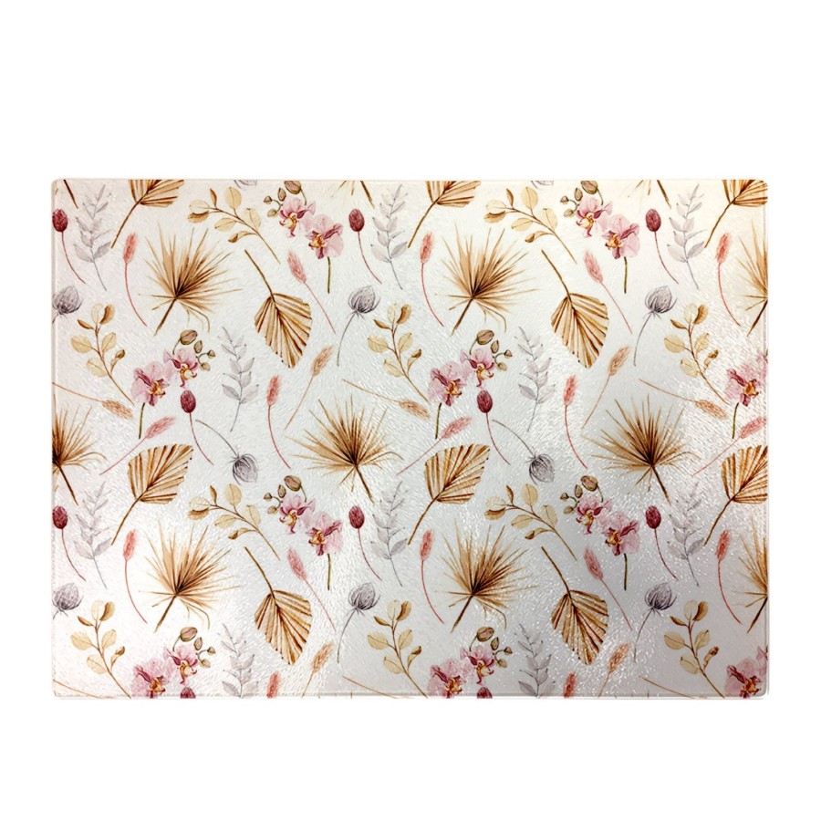 Click to view product details and reviews for Watercolour Orchids Glass Chopping Board.