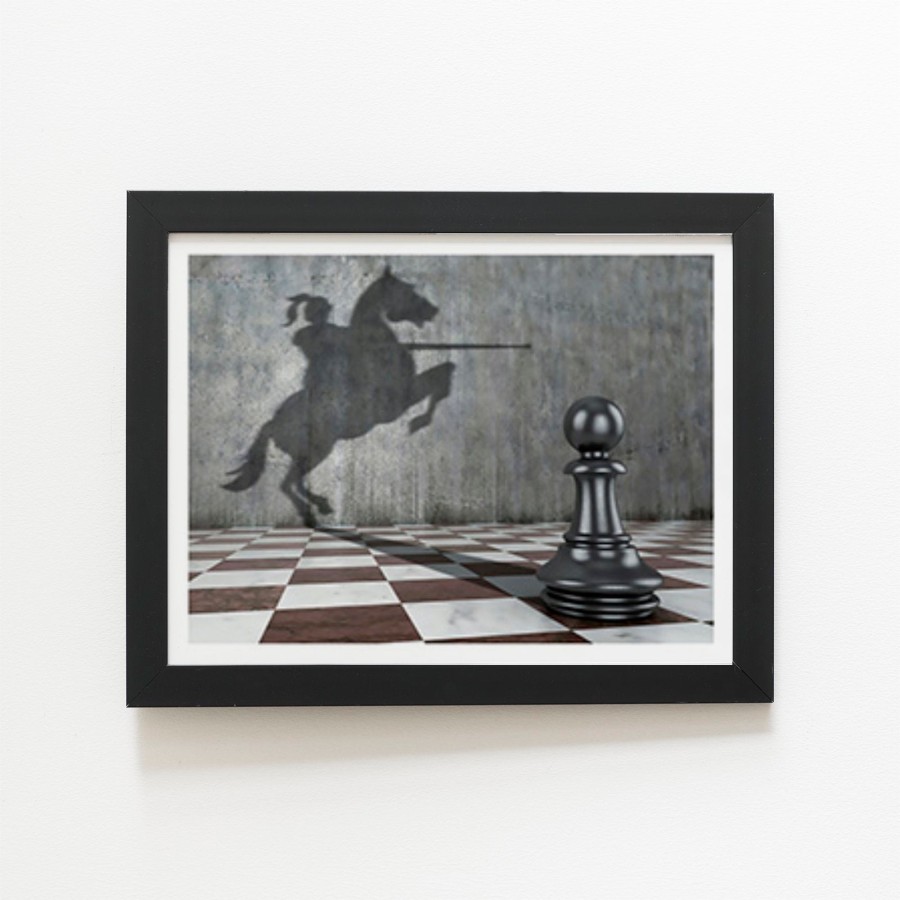 Click to view product details and reviews for Hidden Potential Knight Art Prints 8 X 10 Black Frame.