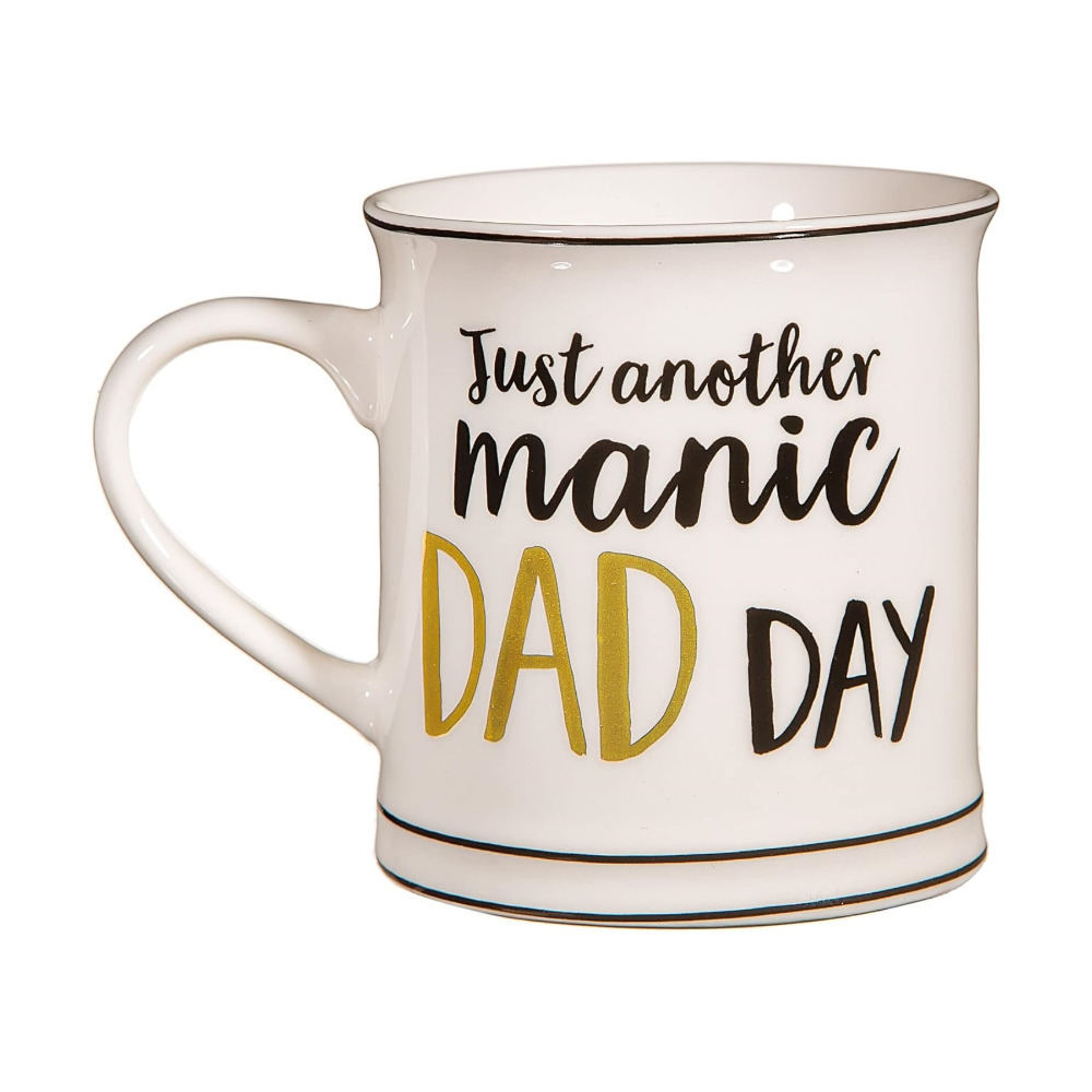 Ceramic Dad Mug Fathers Day Novelty Cup Daddy Coffee Cups Tea Mugs Manic Day