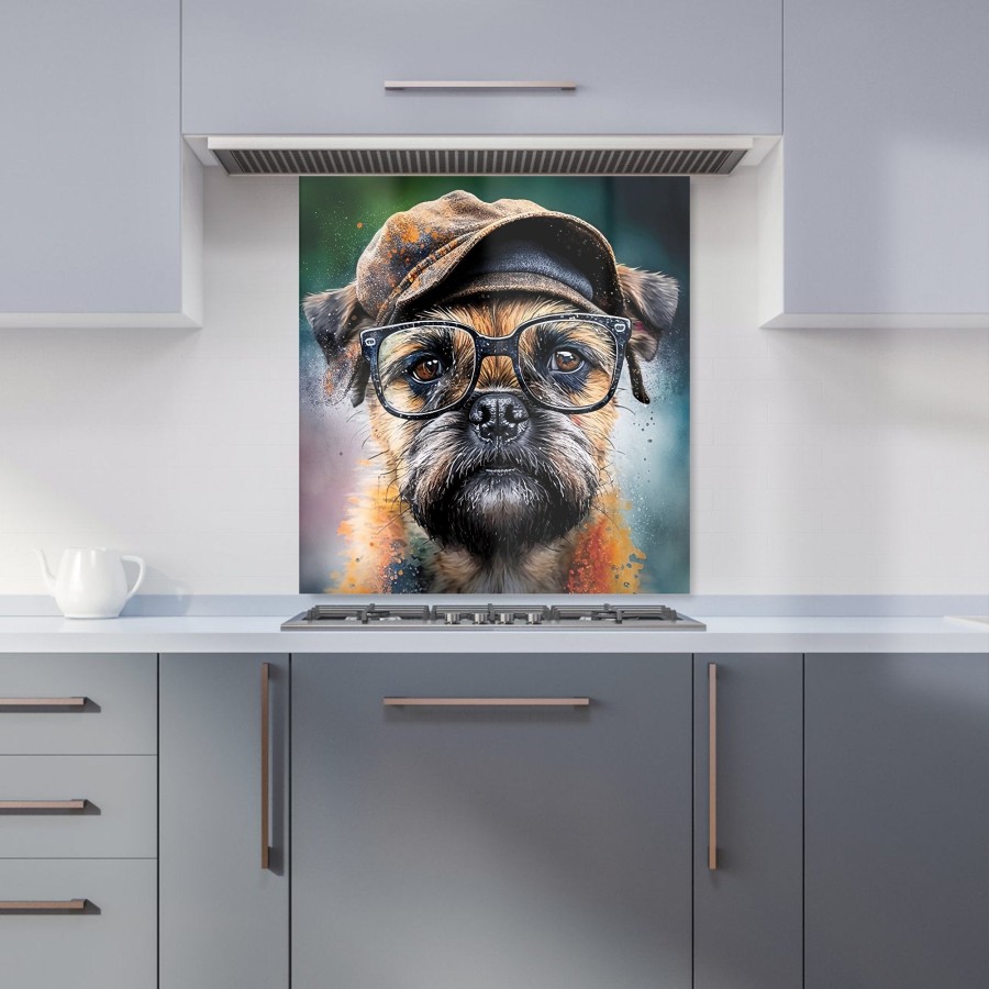 Click to view product details and reviews for Border Terrier Dog Splashart Kitchen Splashback W700mm X H650mm.