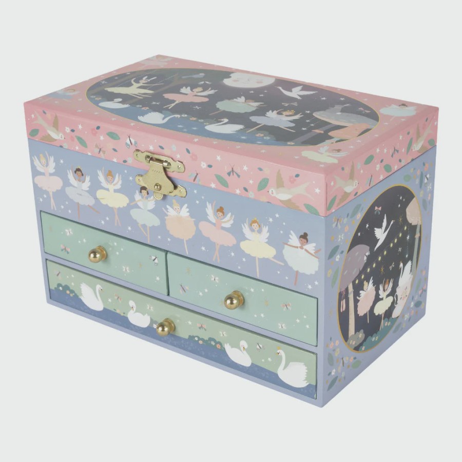 Floss & Rock Three Drawer Musical Jewellery Box - Enchanted