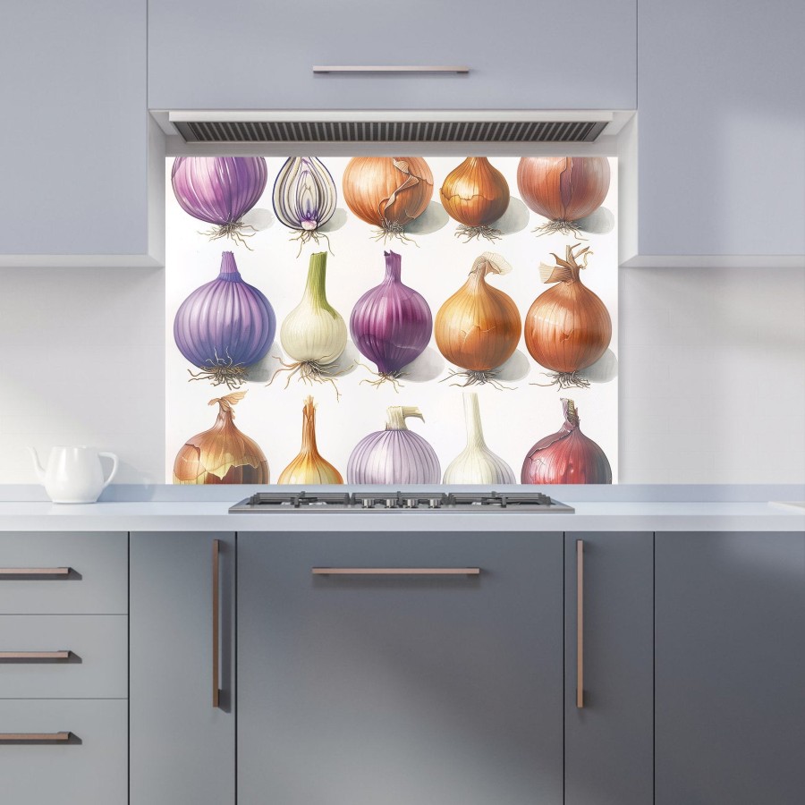 Click to view product details and reviews for Onion Spectrum Nature’s Palette Kitchen Splashback W595mm X H745mm.