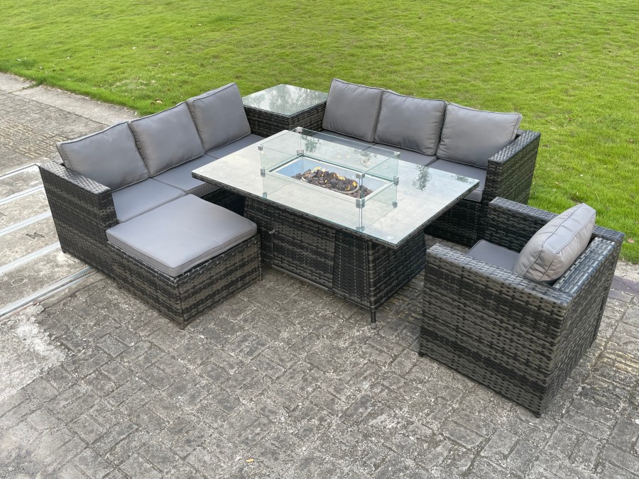Click to view product details and reviews for Fimous Rattan Garden Corner Furniture Gas Fire Pit Table Dining Sets Gas Heater Lounge Chair Big Footstool Side Coffee Table. Click to view product details and reviews for Fimous Rattan Garden Corner Furniture Gas Fire Pit Table Dining Sets Gas Heater Lounge Chair Big Footstool Side Coffee Table.