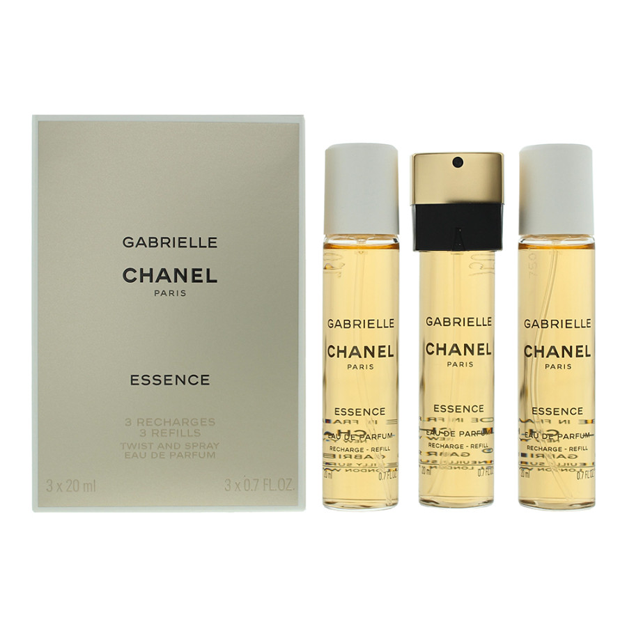 Chanel Gabrielle Essence Refill Eau de Parfum 3 x 20ml Spray For Her