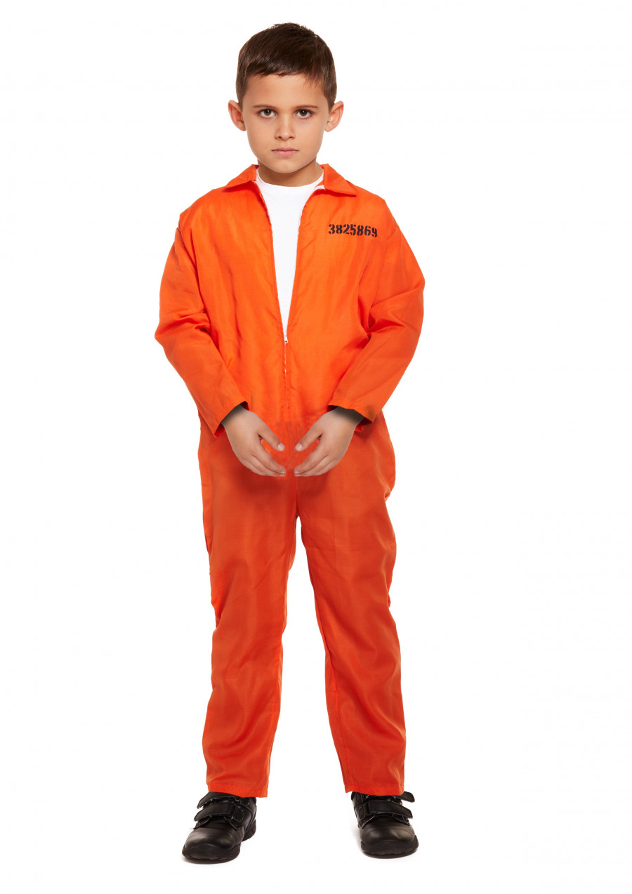 Click to view product details and reviews for Child Orange Prisoner Overall Costume 10 12 Years.
