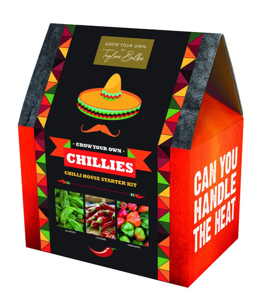 Chilli Growing Kit Starter House Grow Your Own Jalapeno Cayenne Habanero Seeds
