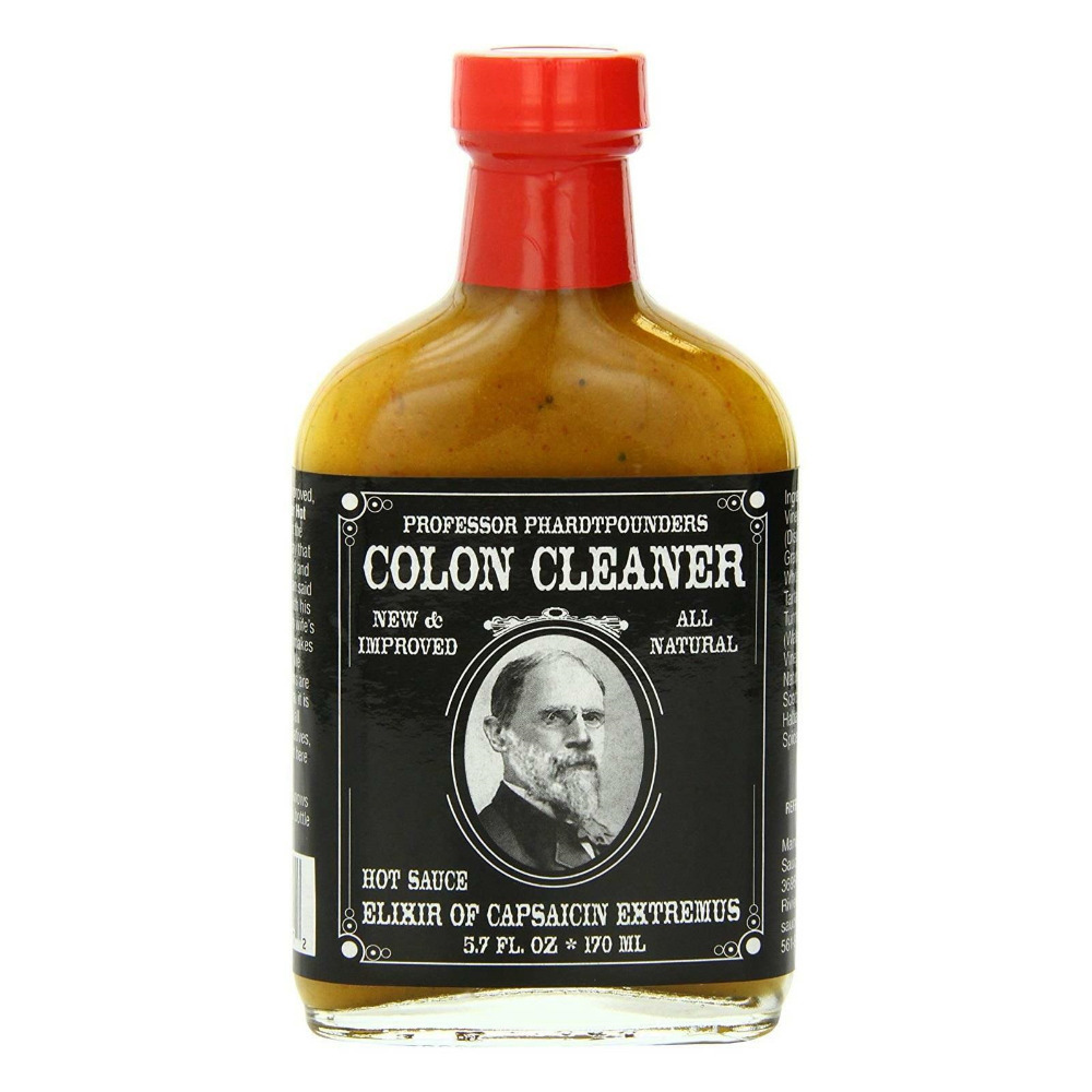 Chilli Hot Sauce Professor Phardtpounders Colon Cleaner 170ml Natural Mustard Condiment