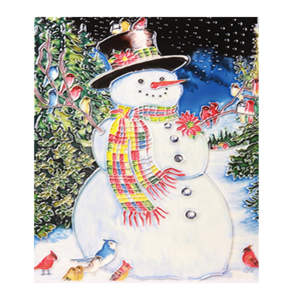 Christmas Home Decoration Snowmans Chorus Festive 8 x 12" Benaya Ceramic Tile