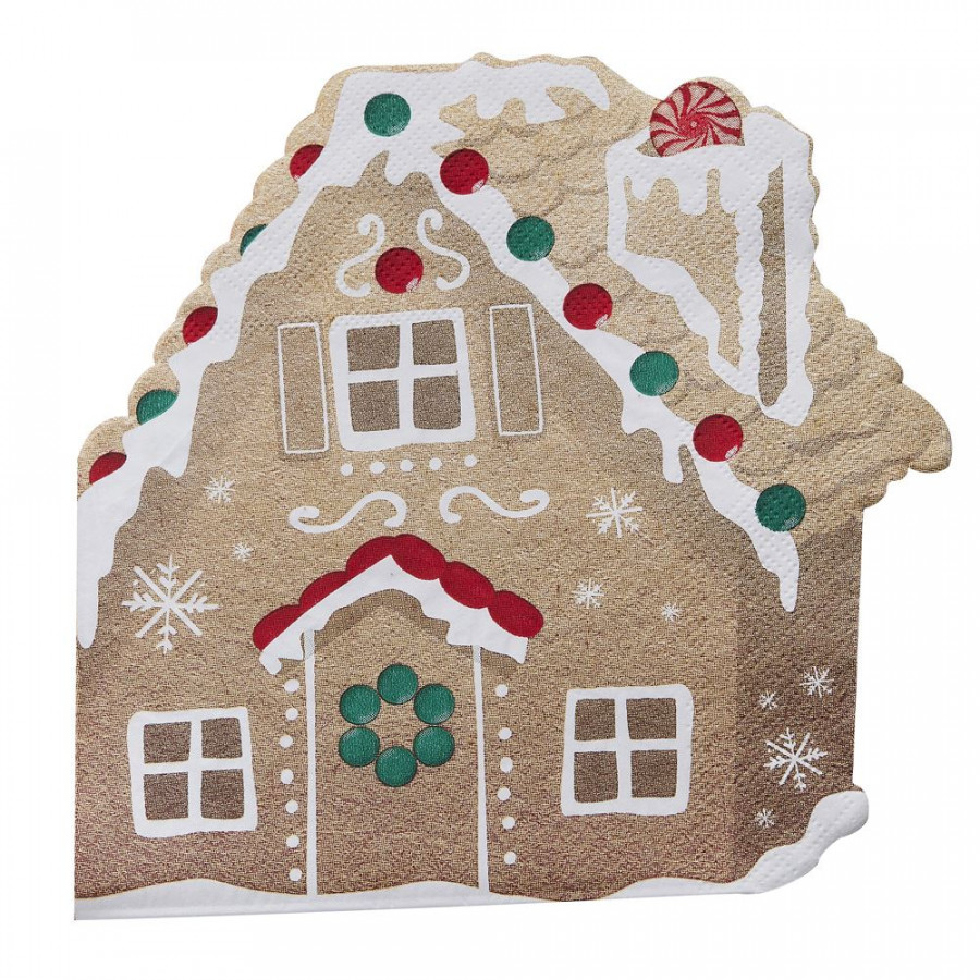 Click to view product details and reviews for Christnas Paper Napkins Gingerbread House Christmas Tableware X 16.