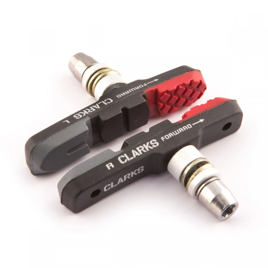 Clarks Elite MTB/Hybrid Brake Pads Integral Block w/Triple Compound Insert Pads, - CPS301