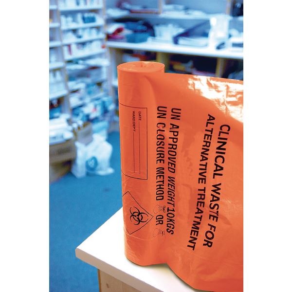 Clinical Waste Sack Heavy Org Pk25 - HEA01182