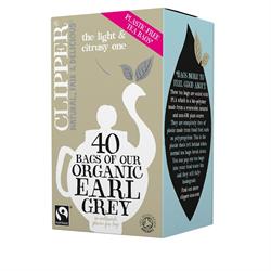 Clipper Organic & Fairtrade Earl Grey 40 Tea Bags - CLIP164
