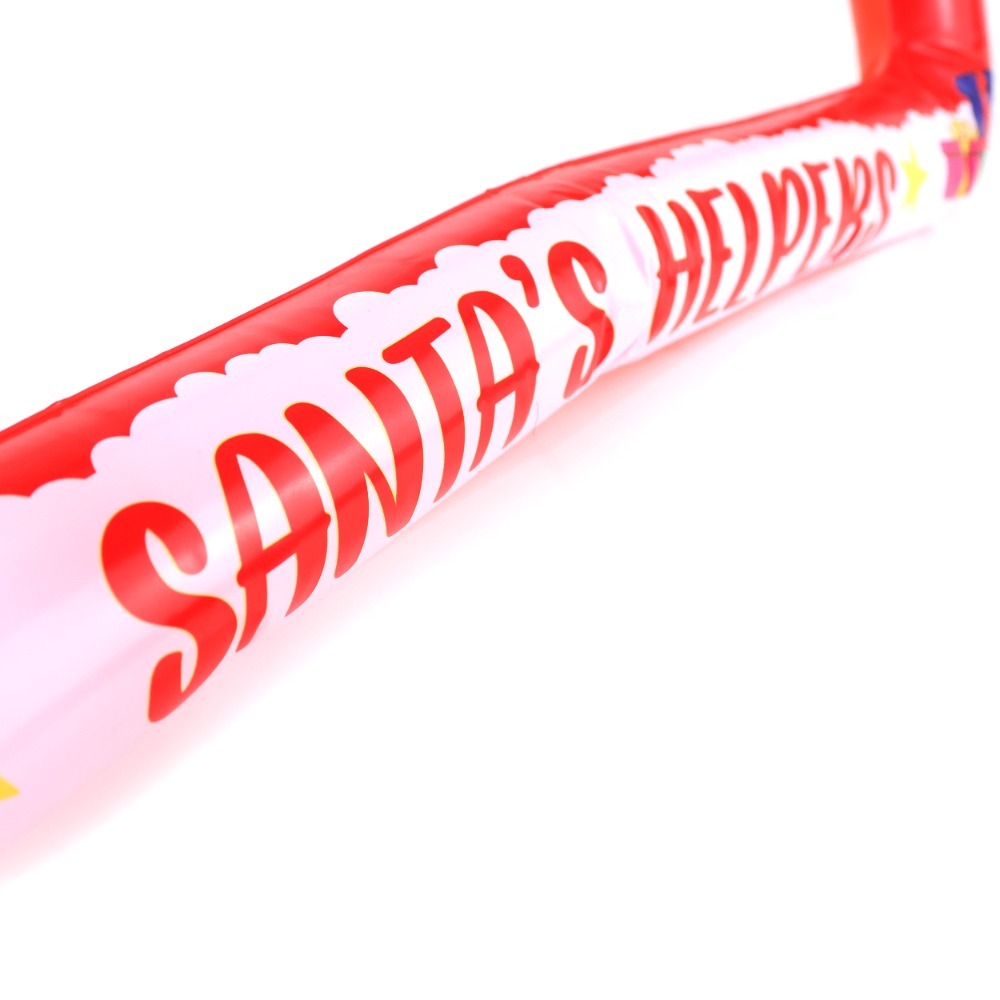 Red Inflatable Christmas Photo Frame & Santa Hat | 80 x 60cm