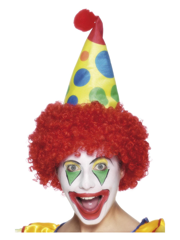 Click to view product details and reviews for Clown Hat Red â With Wig For Fun Costumes.
