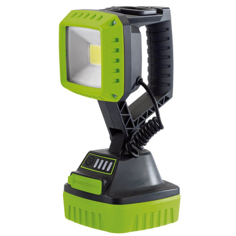 Click to view product details and reviews for Cob Led Rechargeable Worklights 10w 1 000 Lumens Green 2 X Li Ion 22ah Batteries Pack Of 6 45417.
