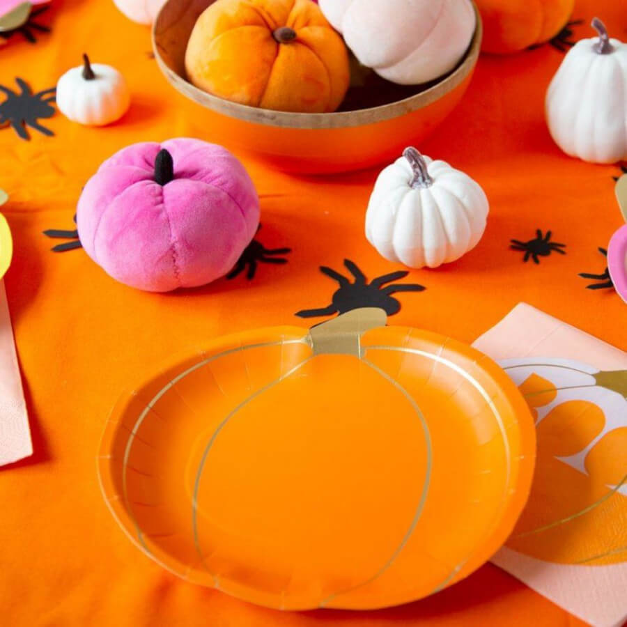 Click to view product details and reviews for Halloween Pumpkin Plates X 8.