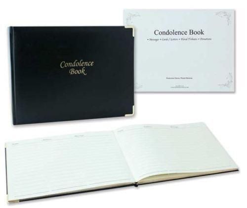 Condolence Book With Keepsake Box Remembrance Memorial Funeral Gift Box Black