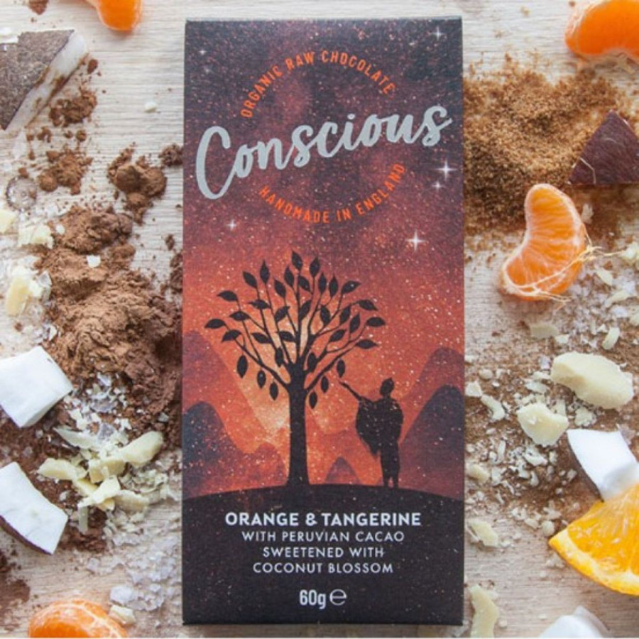 Click to view product details and reviews for Conscious Orange Tangerine Chocolate 60g X 10 703502.