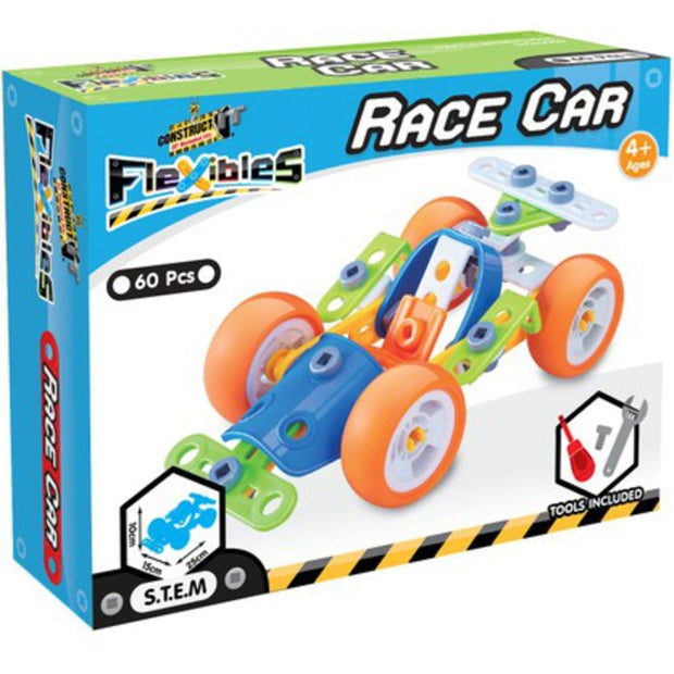 Contruction Raceway Construct It - Flexibles Construction Kit: Race Car | Cazaar