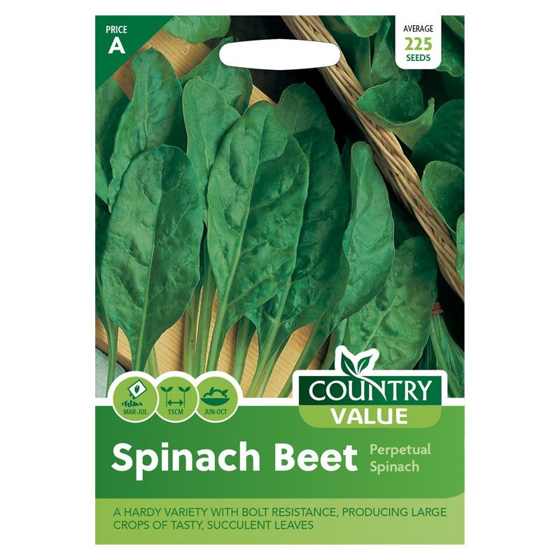 Country Value Spinach Beet Perpetual Grow Your Own Garden Vegetable Seed Packet
