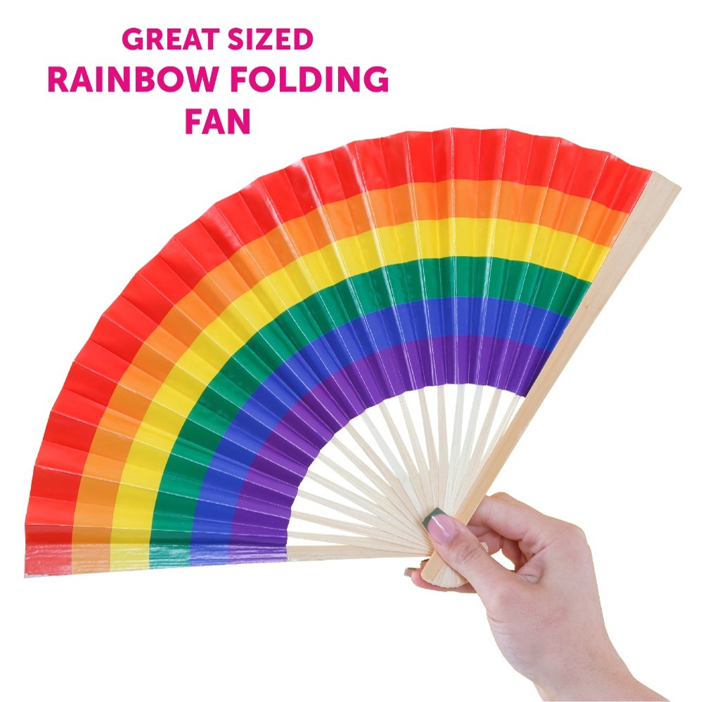 Rainbow Pride Fan